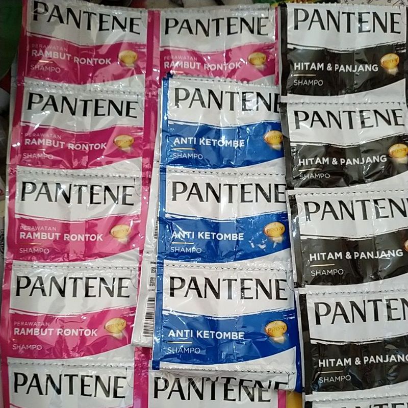 shampo pantene. rentengan isi 24pcs/12 pasang.