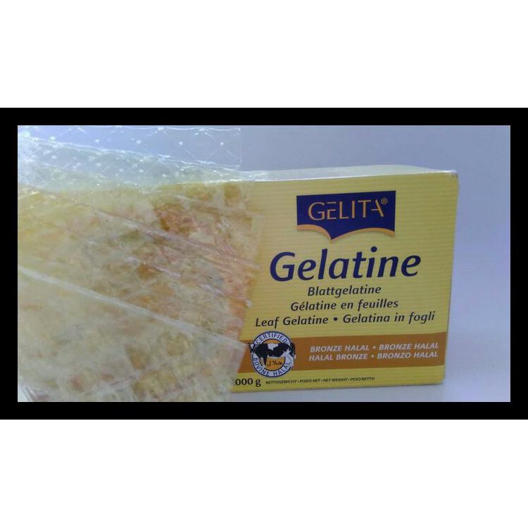 

Gelatin Lembar Gelatine Leaves Sheet Gelita Halal Mui New