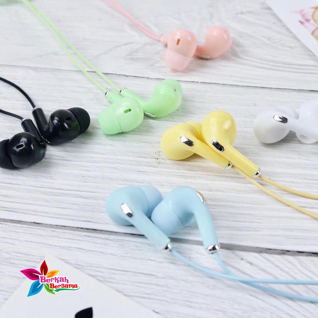 BM024 HEADSET HANDSFREE Hf earphone U28 MACARON MATE COLOR HIFI EXTRA BASS BB1475