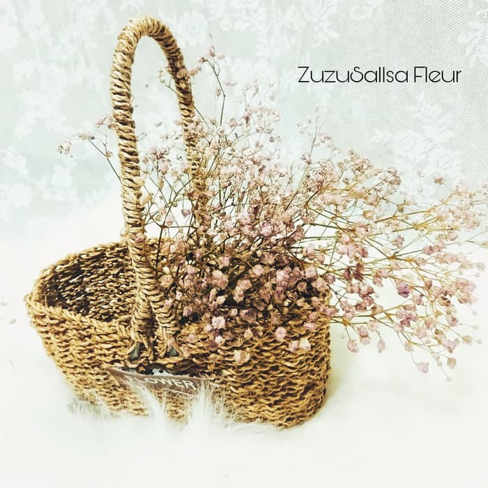 Unik Dried flower baby's breath lavender stem bunga kering baby breath ungu Terlaris