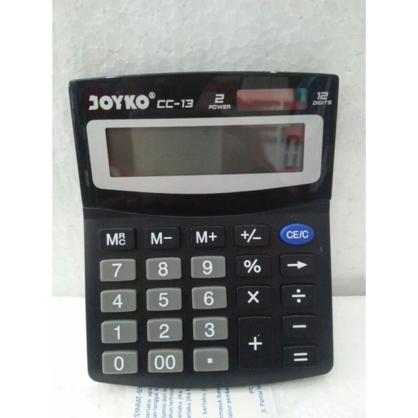 

alat hitung calculator,elektronik calculatot merk JOYKO CC-13