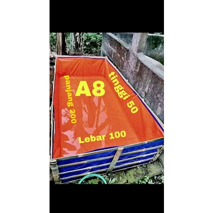 TERPAL KOLAM IKAN LELE (A8) KOREA