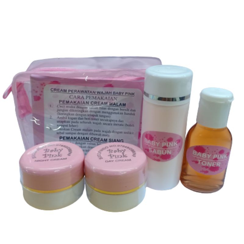 PAKET CREAM BABY PINK 15GR BAGUS SEGEL