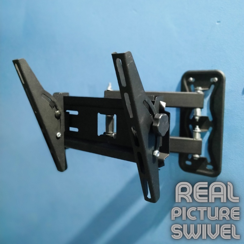 Bracket TV Swivel Braket Swivel Swing 14 - 43 inch Tebal