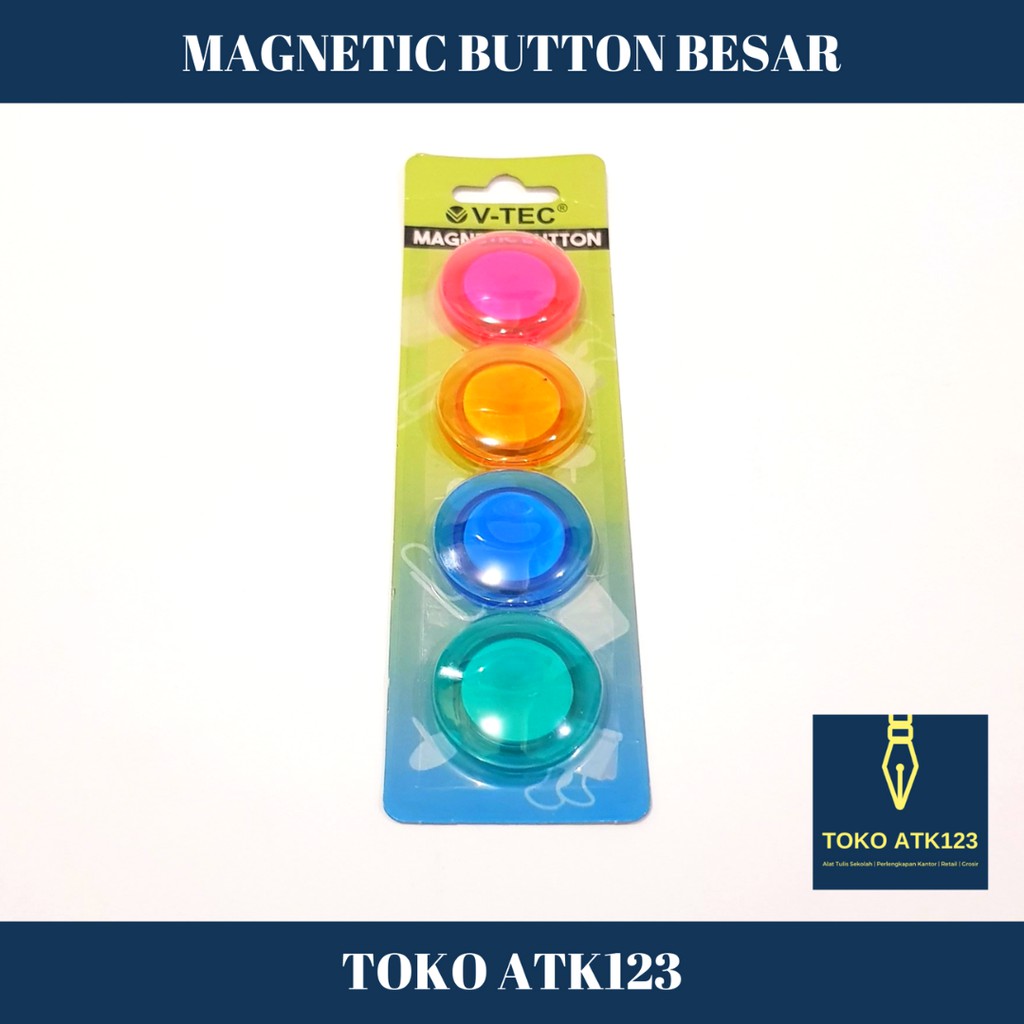 Magnetic Button / Magnet Tempel V-Tec VT-MB 40 Clear