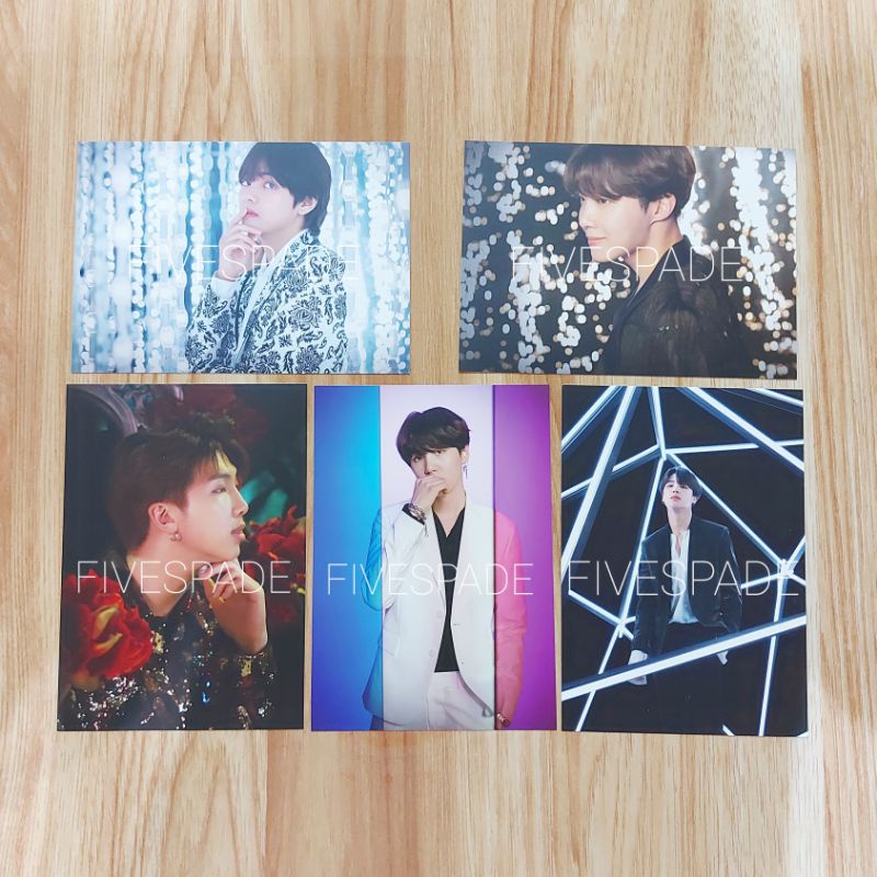 BTS X VT Cosmetic Postcard - RM SUGA JHOPE JIMIN V