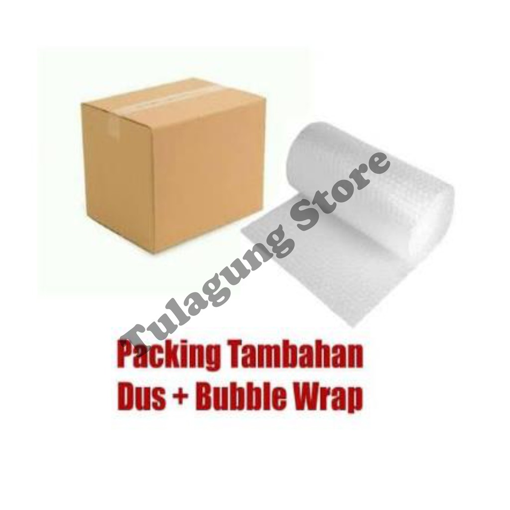 

Packing Buble Plus Dus (Packing Tambahan Agar Paket Safety)