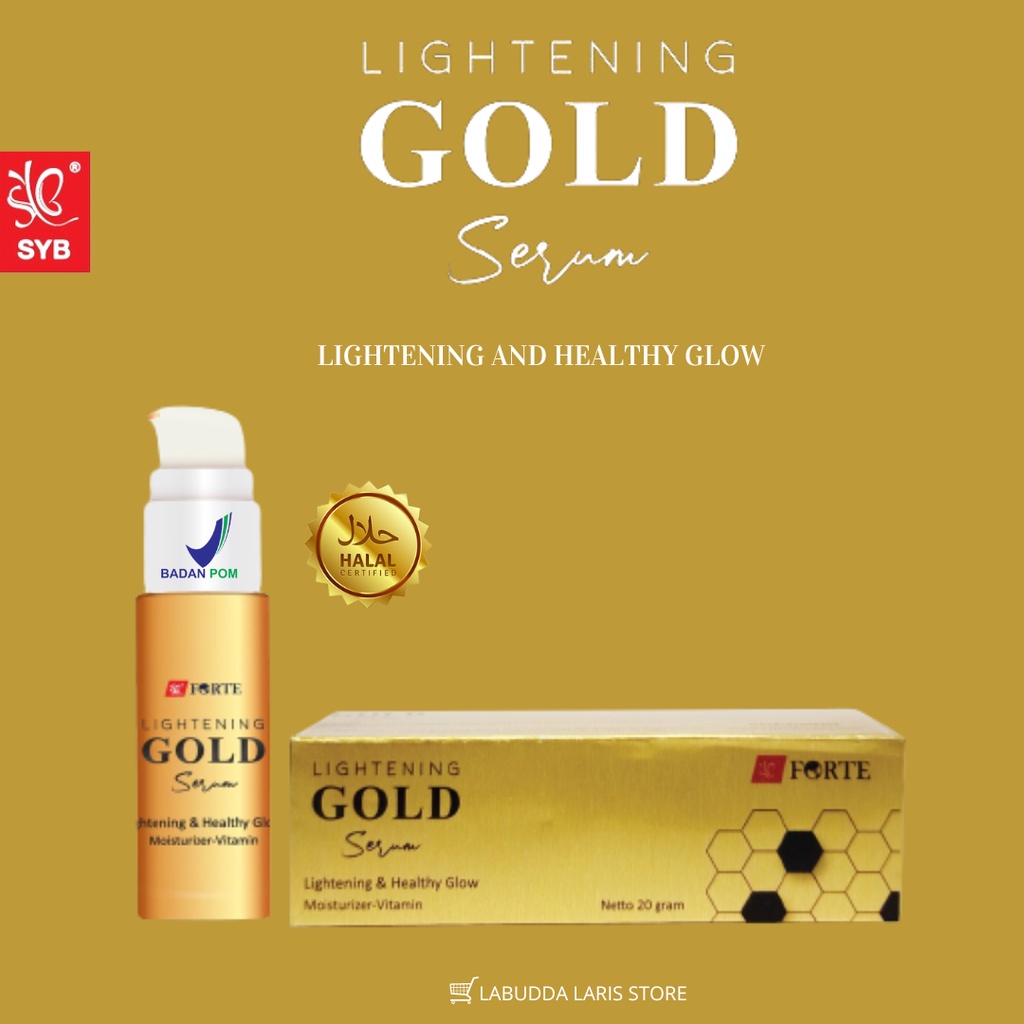 Serum Pemutih Wajah - SYB Forte Lightening Gold Serum Pencerah Wajah - Serum MencerahkanSerum Pencer