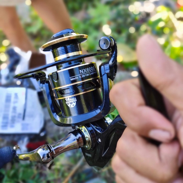 Reel 6000 Gulungan Pancing TaffSPORT NX6000 Metal Fishing Reel NX6000