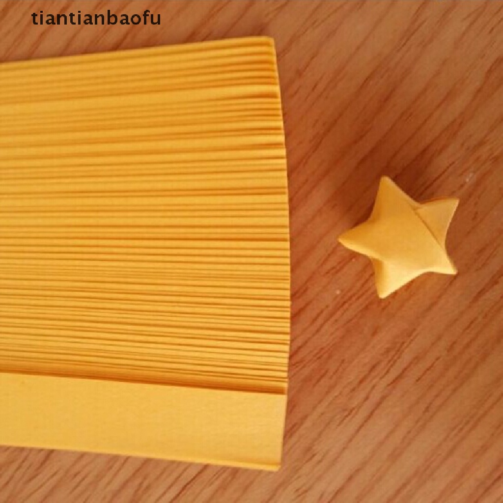 (Tianbaofu) Kertas Origami Lipat Bentuk Bintang Warna Warni