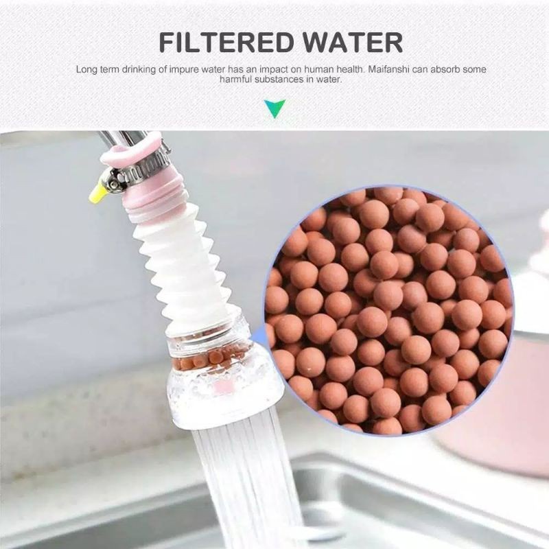 FAUCET SAMBUNGAN KRAN KLEM MULTIFUNGSI 360 BATU FILTER SARING AIR KRAN PREMIUM QUALITY