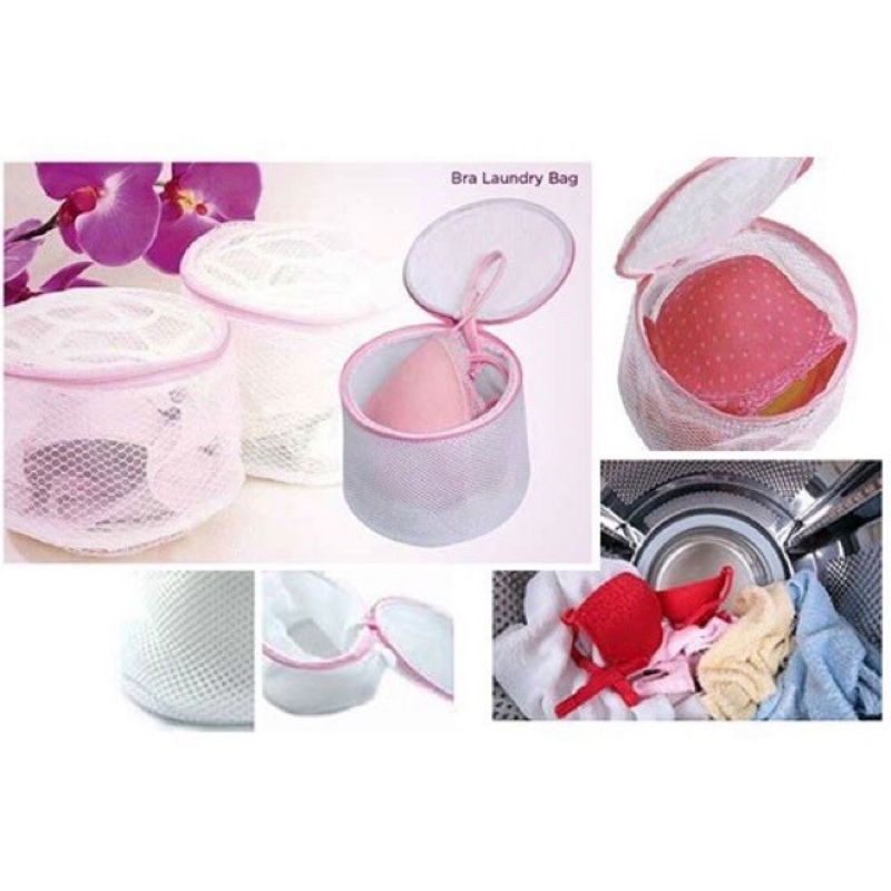 Bra laundry bag diameter 16 cm/ kantong cuci Bh anti rusak mesin cuci