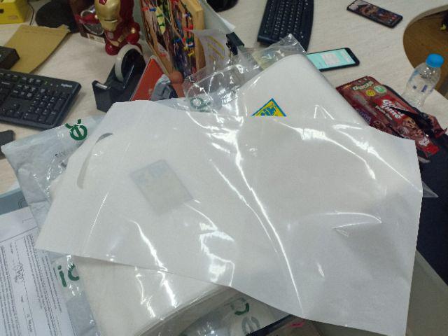 Plastik Ziplock Ctik Klip Handle Ukuran 20x30cm + 6 Warna Putih Susu