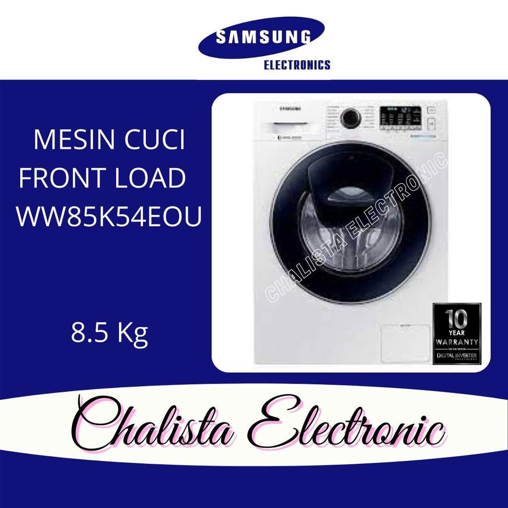 SAMSUNG MESIN CUCI 8.5KG ECOBUBBLE NEW WW85K54EOUW 85K54E WW85K