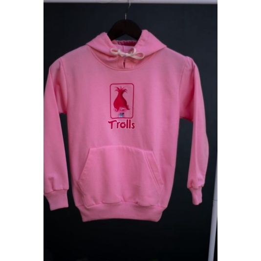 HOODIE ANAK TROLLS//HOODIE ANAK FLEECE TEBAL TERBARU'