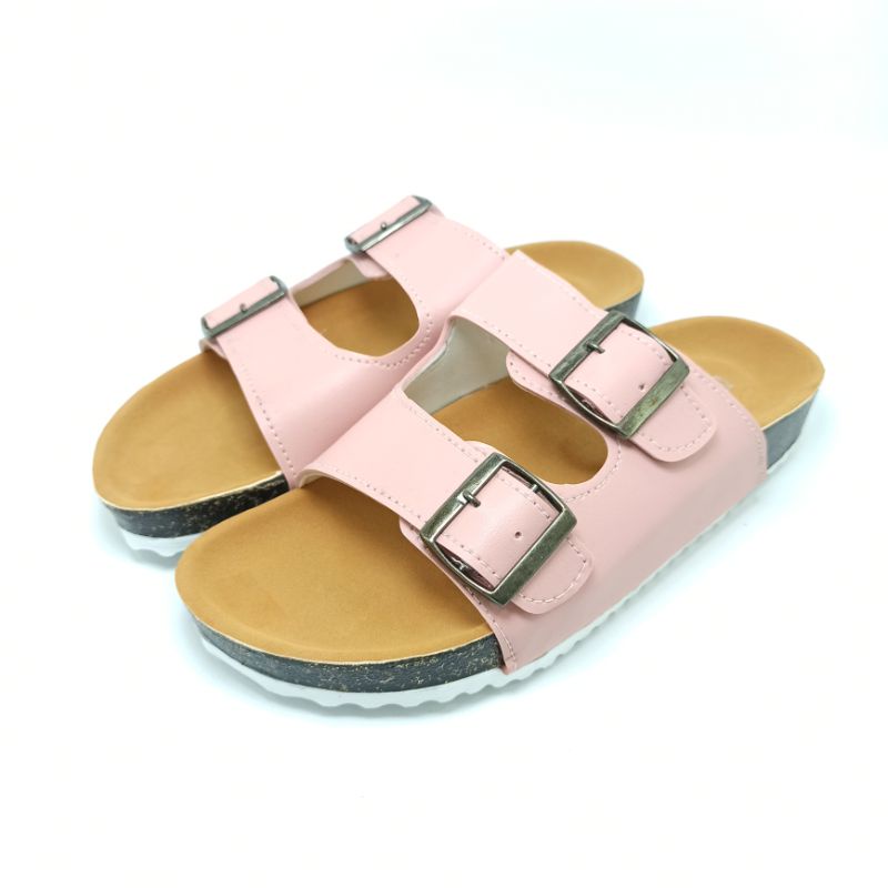 Sandal Selop Wanita Sendal Birken Motif Gesper Sandals Slide Andis AF14