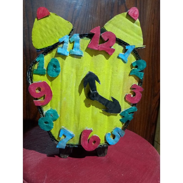jam kardus kerajinan prakarya jam dari kardus bekas / prakarya dari kardus bekas  / prakarya celenga