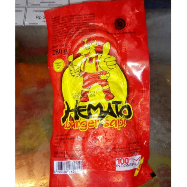 

Hemato burger sapi 20s 280gr