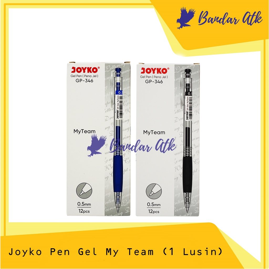 

JOYKO Pen Gel GP-346 My Team 0.5mm Pulpen Cair Pena Bolpoint [1 LUSIN]