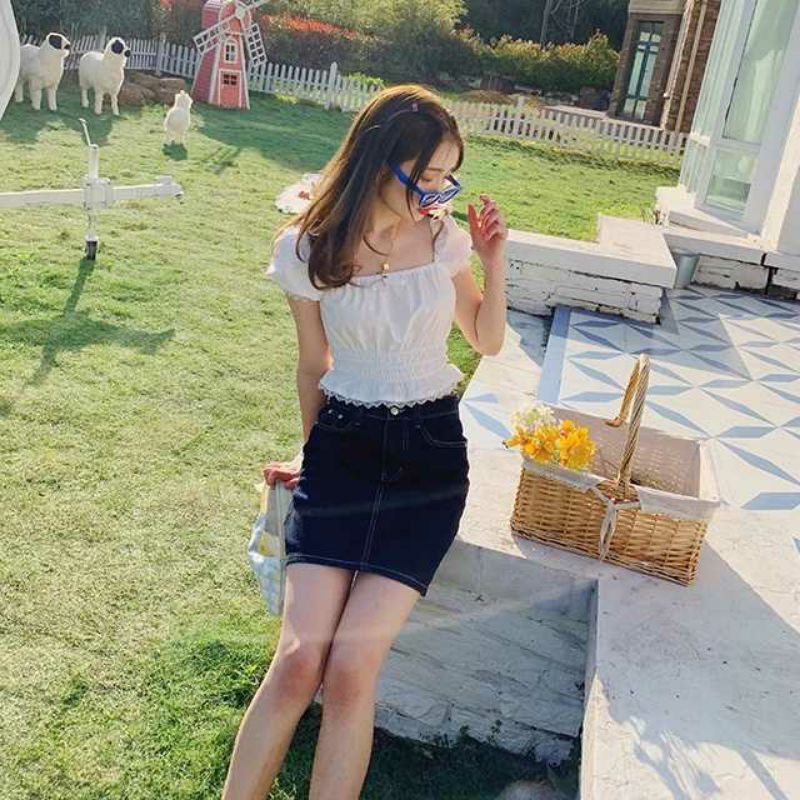 Sabrina Kerut Wanita / Blouse Korean Style / Sabrina Kerut Korean / Blouse Sabrina Mix Renda Terbaru-3