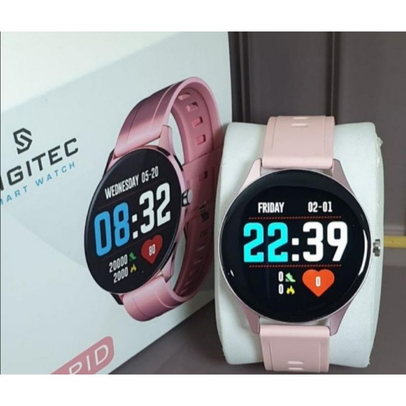 Jam Tangan / Smartwatch DIGITEC Rapid pink Original