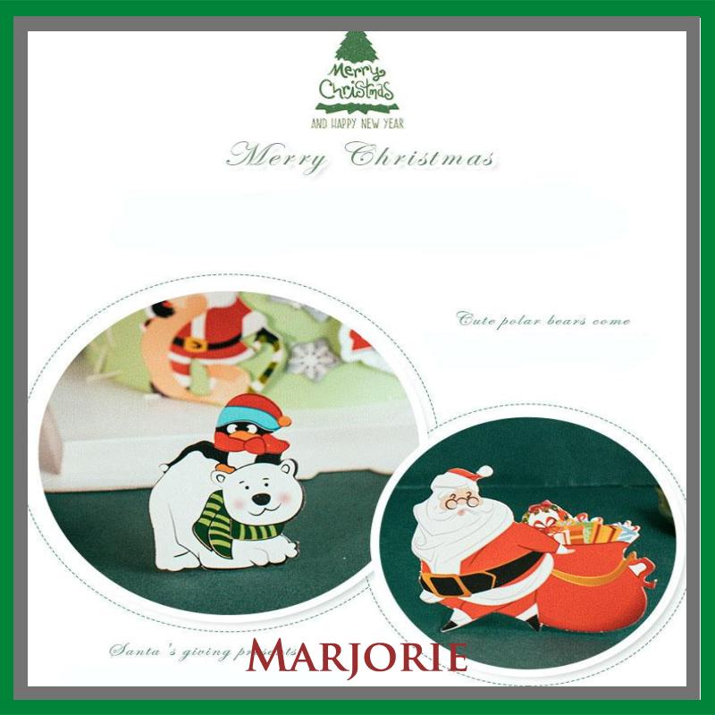 1 Set 7 Styles Topper Kue Desain Merry Christmas Bahan Akrilik Untuk Dekorasi Natal-MJD