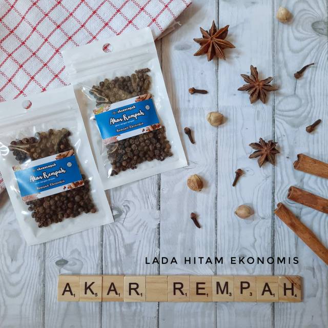 

Lada Hitam Butir Kemasan Ekonomis / Black Pepper / isikeranjangmu akarrempah