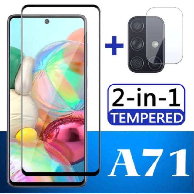 Tempered Glass Samsung A71 + Tempered Glass Camera Samsung A71 2in1 SC