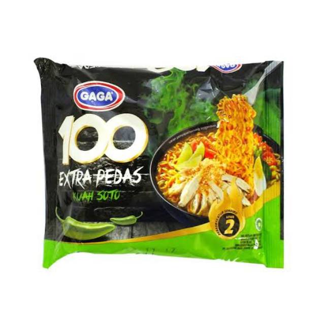 

Gaga Mie 100 Xtra Pedas Kuah Soto Level 2 75 gr