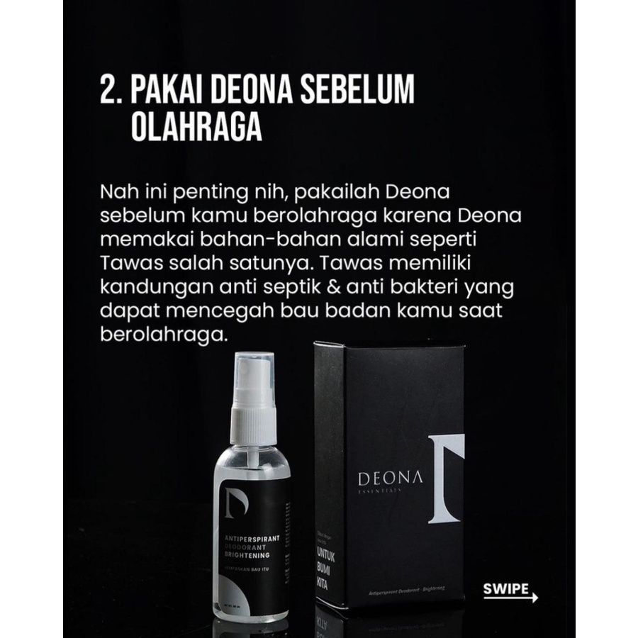 Deona Essentials Spray Penghilang Bau Ketek Natural Deodoran Alami