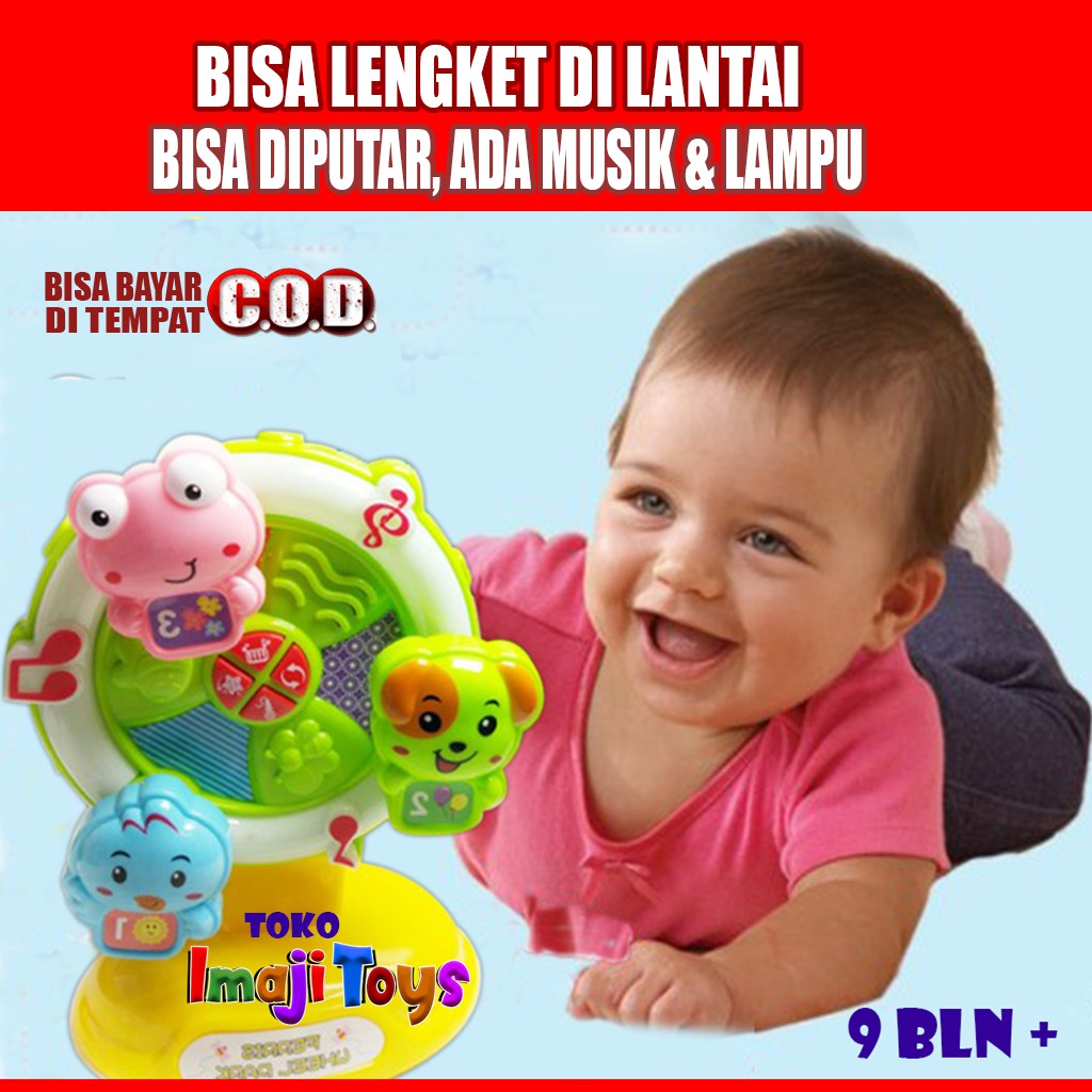 Mainan Bayi 9 Bulan Anak Laki Laki Perempuan Murah HF Wheel