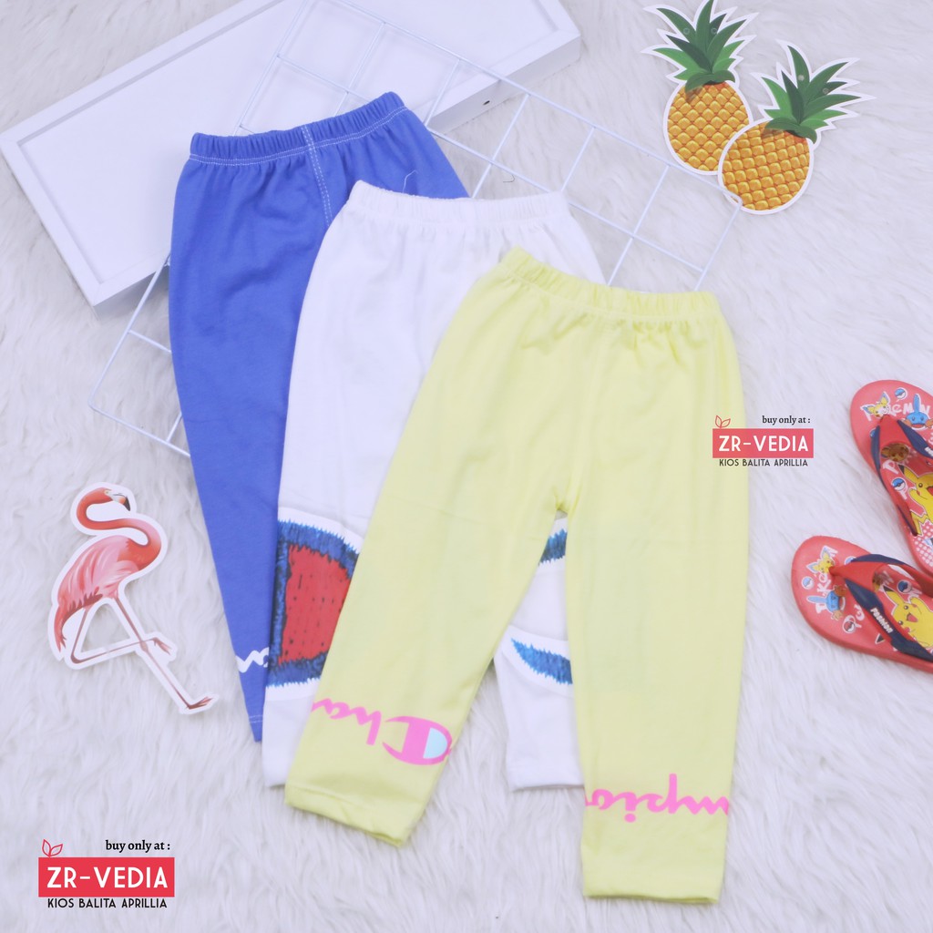 Legging Pastel uk 1-2 Tahun / Legging Branded BAHAN KAOS Anak Perempuan Celana Premium Ketat Panjang