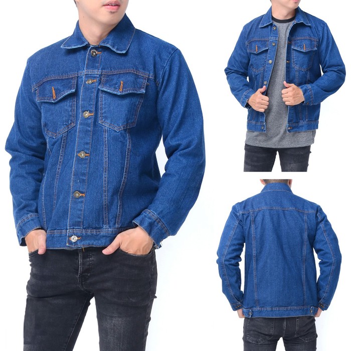 Jaket Jeans Jumbo Standar Terbaru Ukuran M L XL XXL 3XL