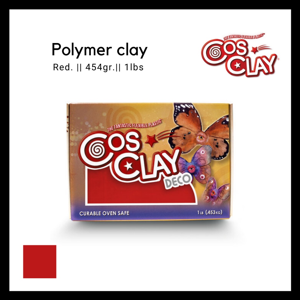 Cosclay colour polymer clay cosclay rainbow koleksi warna cosclay