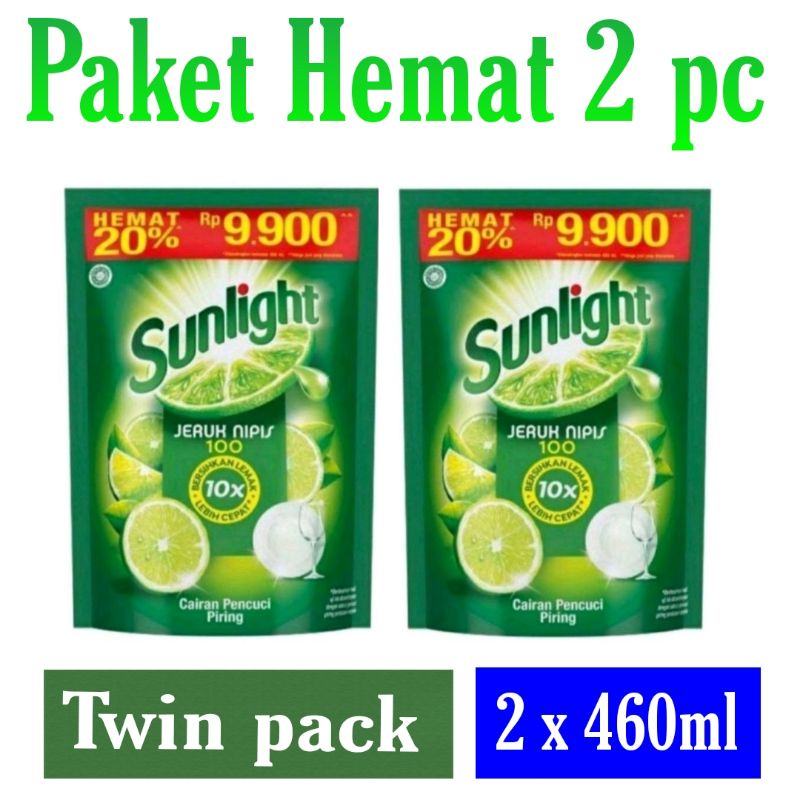 Sunlight 420 ml paket hemat ( isi 2 )