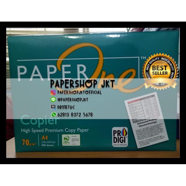 

Termurah!!! Kertas Paperone A4 70 Gram Office Paper Print Gratis Ongkir