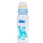 Huki Botol Standard Round W/Reg Nipple 240 ml (8 Oz) - CI0197