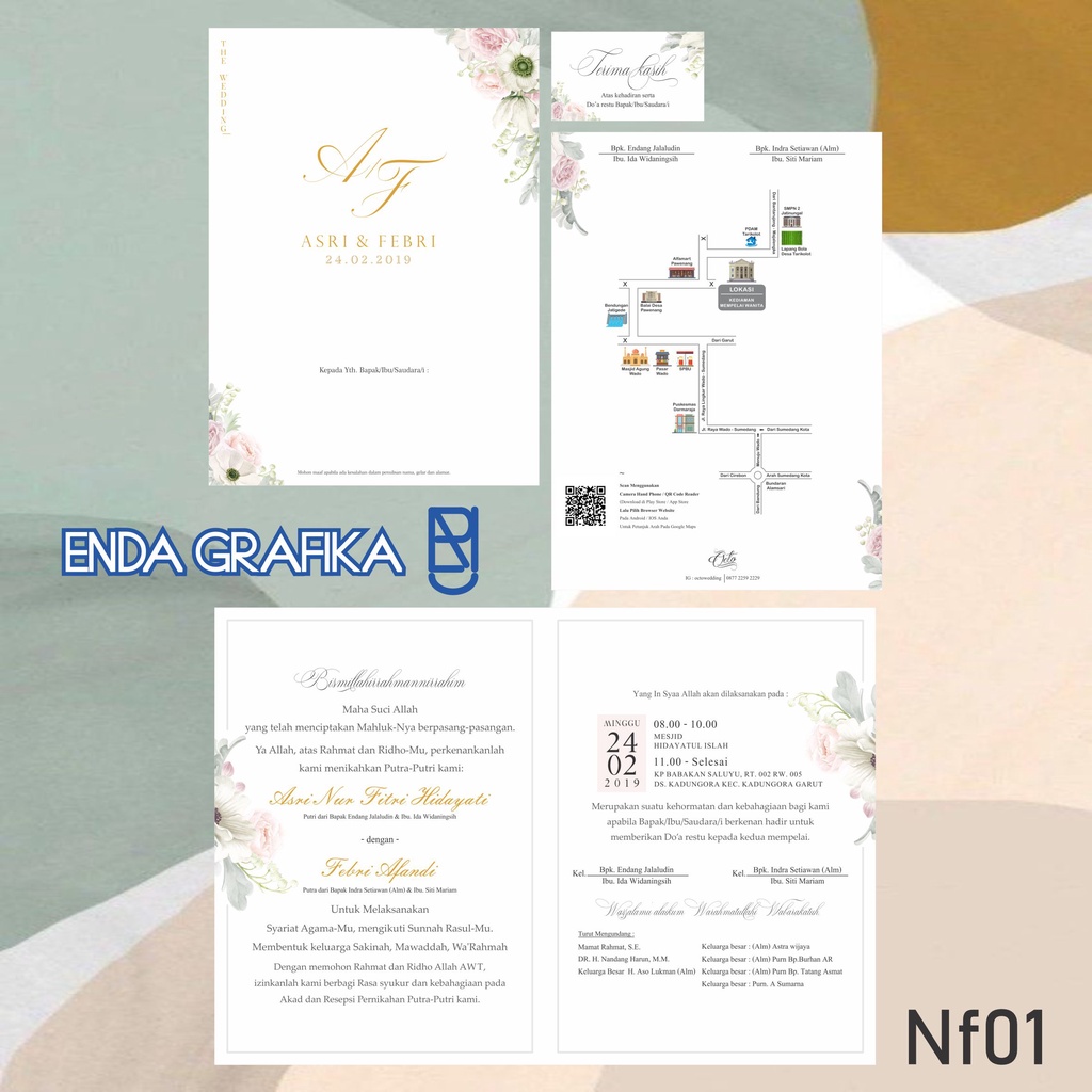 

Undangan Pernikahan BC TIK 150 GSM Elegant Rustic