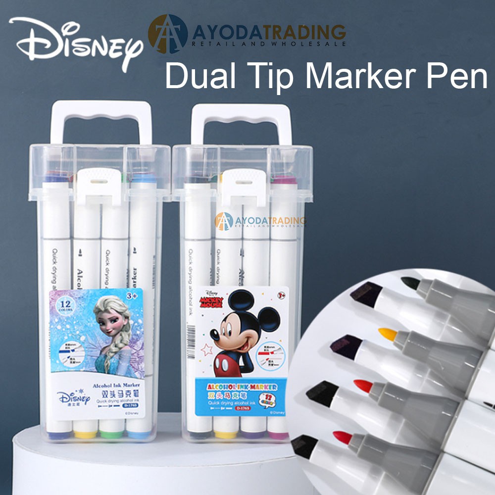 Dual Tip Marker Disney 12 Colors