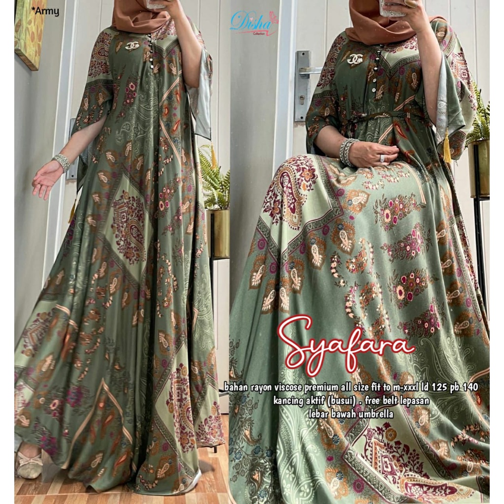 (Jumbo)Baju Gamis Wanita Muslim Terbaru 2022 Motif Batik Model Payung Busui Friendly D2