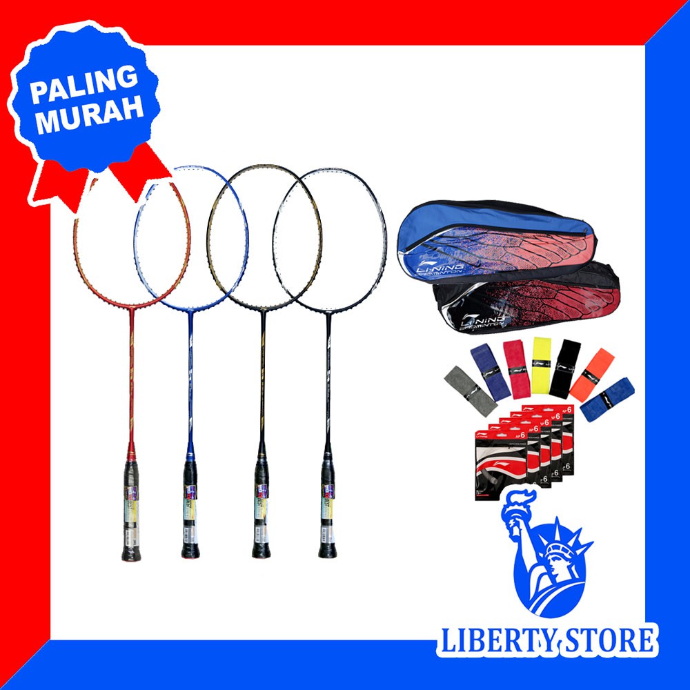 Raket Badminton ORIGINAL LINING Super Series SS 100 LITE + TAS + SENAR + GRIP