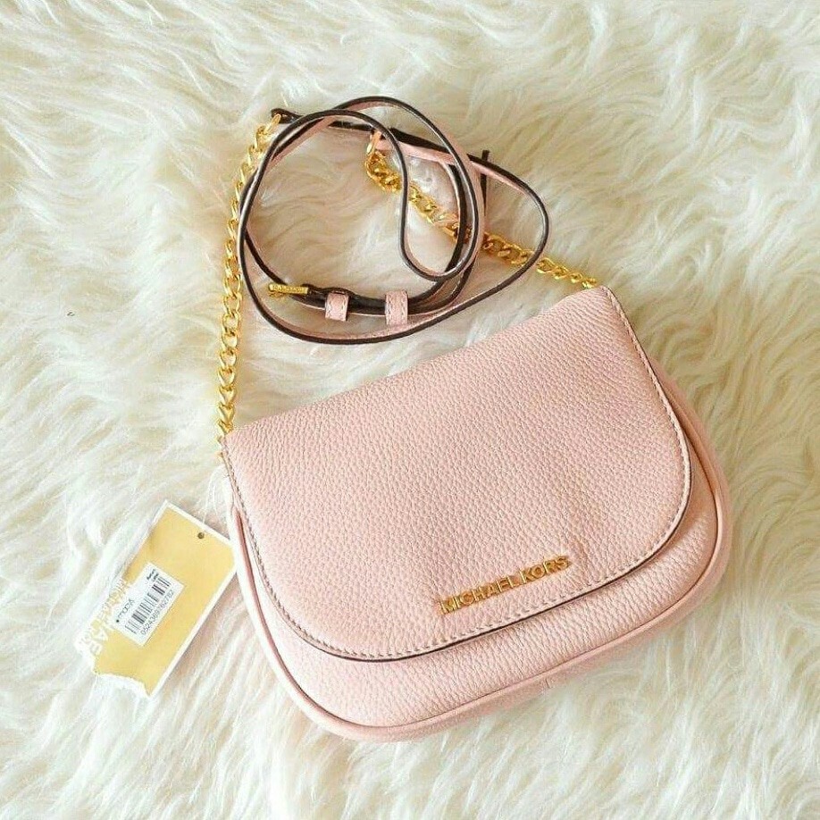 Michael Kors Bedford Small Crossbody Pastel Pink. Tas MK Original