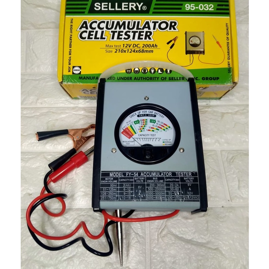 AYOLS Battery Tester Analog / Jarum SELLERY 95-032 | Alat Tes Aki / Accu