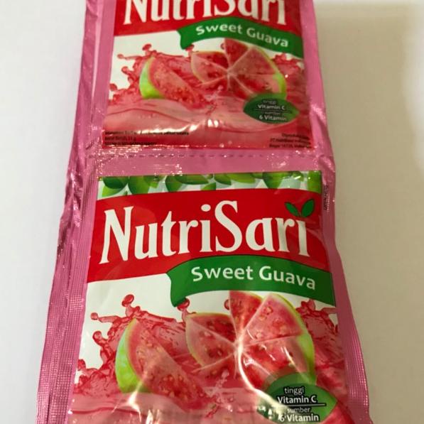 

kodeG1s6R--NUTRISARI SWEET GUAVA 1 RENCENG 10 SACHET PCS 14 gr 14gr Renteng jambu nutri sari murah grosir pak