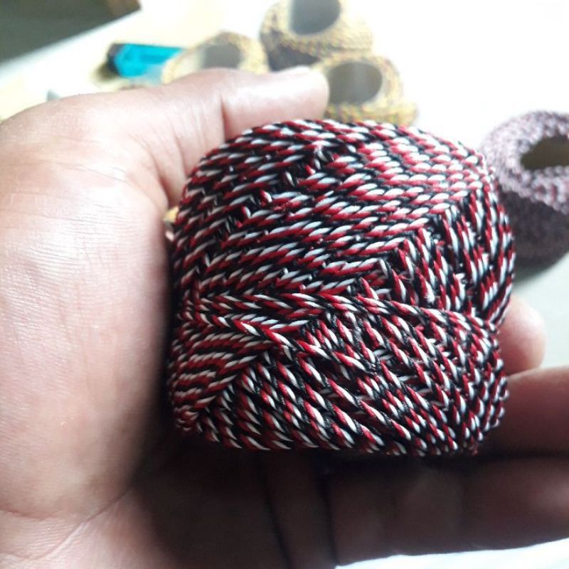 Tali Tridatu 50 Meter Bahan Tali Tridatu Tridatu Bali Bahan Gelang Tridatu Tridatu Polyester Tali Tr