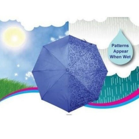 Payung Ajaib Magic Lipat 3D Muncul Motif Ketika Basah Hujan