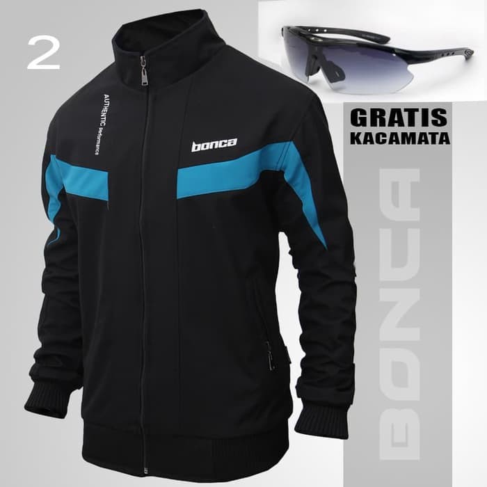 JAKET MOTOR PRIA STYLISH ANTI AIR/ANGIN/BARA API MODEL RACING PREMIUM - Hitam terbatas