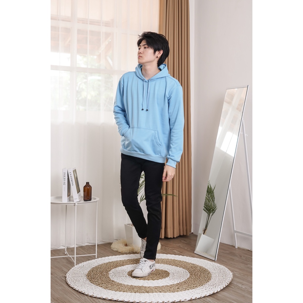 ALIPIO FASHION - HOODIE POLOS TTL BIRU MUDA