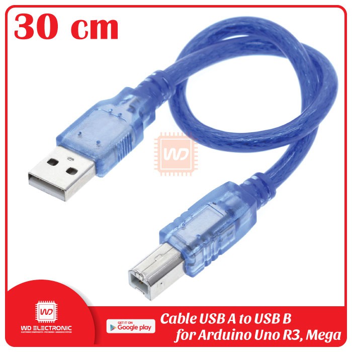 KABEL ARDUINO UNO MEGA 30CM USB A TO USB B