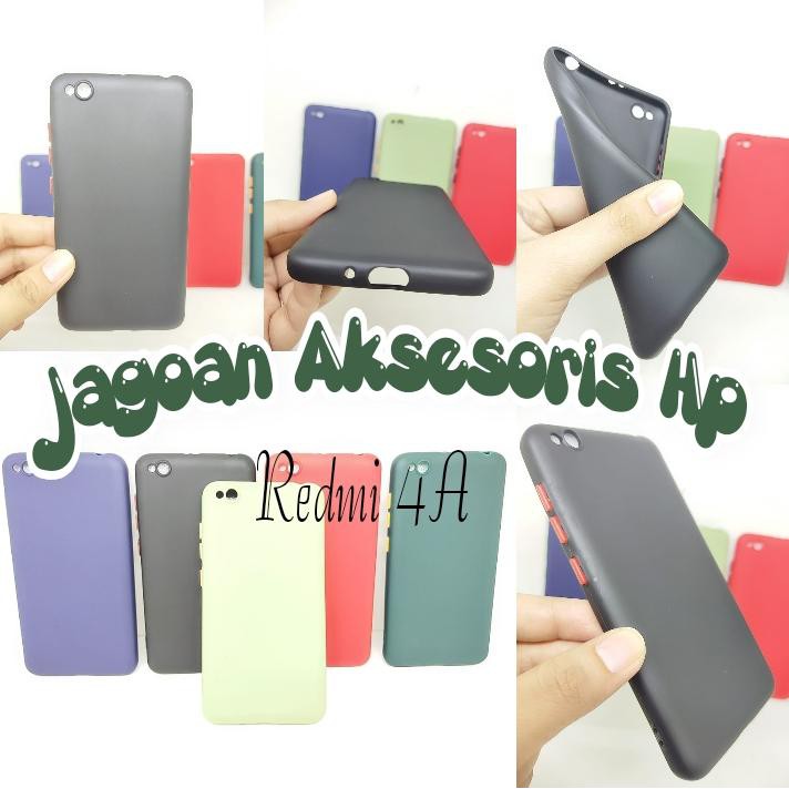 SMPC TPU Candy Xiaomi Redmi 4A 5.0 inch SoftCase Macaron Protection Camera Tombol Warna